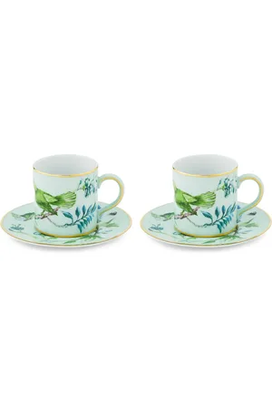 Aquazzura Secret Garden porcelain coffee cups and saucers (set of two)