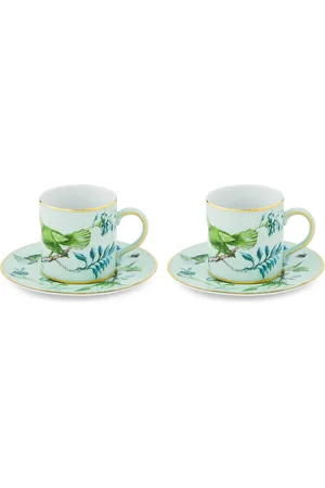 Aquazzura Secret Garden porcelain coffee cups and saucers (set of two)