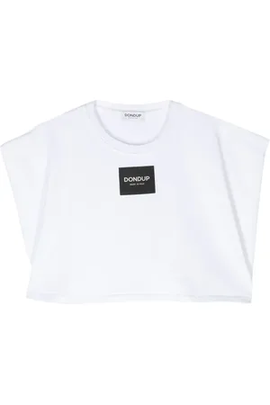 Dondup Logo-patch cropped top