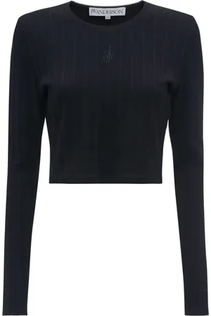 J.W.Anderson Anchor-embroidered cropped top