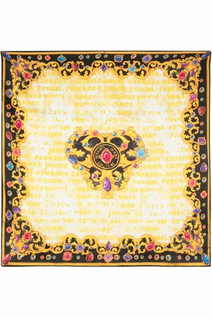 VERSACE Barocco-print silk scarf