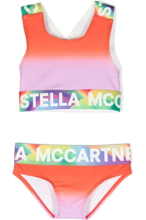 Stella McCartney Logo-tape ombré bikini
