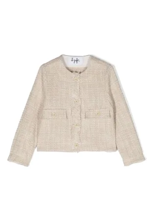 Il gufo Button-up tweed jacket