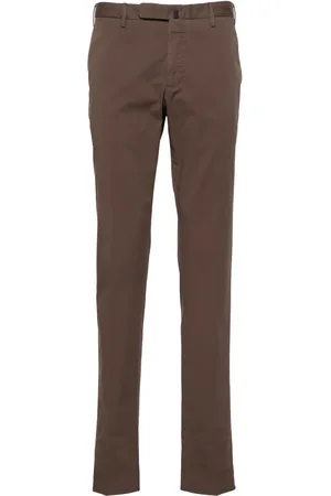 Incotex Mid-rise twill chino trousers