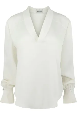 Simkhai Maisey satin v-neck blouse