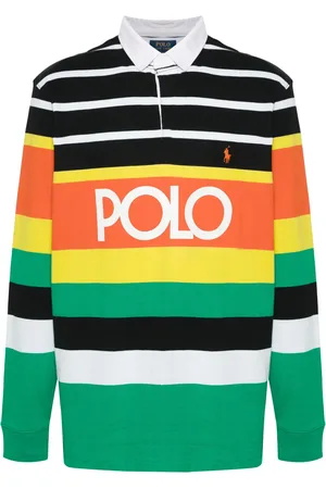 Ralph Lauren Logo-stamp knitted polo shirt
