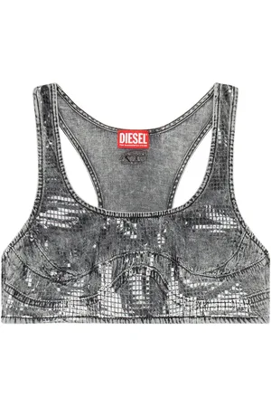 Diesel De-Toppy-S denim crop top