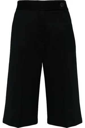 STUDIO NICHOLSON High-waisted knee-length shorts