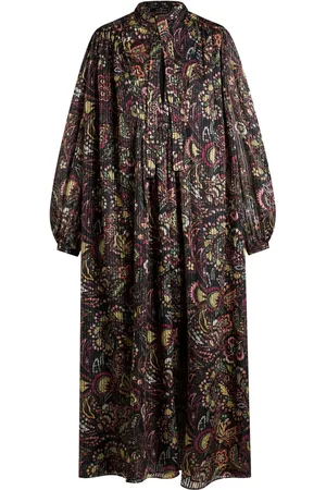 Etro Floral-print silk-blend dress