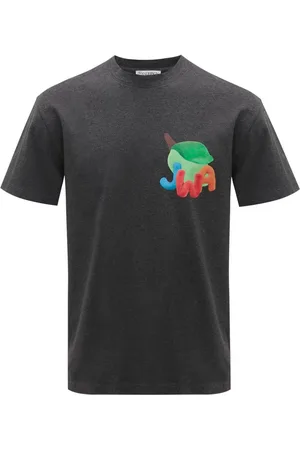J.W.Anderson JWA Lime-print cotton T-shirt