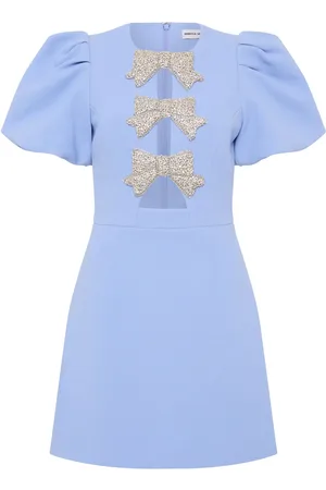 Rebecca Vallance Juliana bow-detail minidress