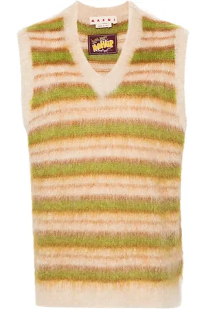 Marni V-neck striped vest