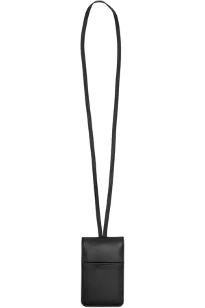 Y-3 Bi-fold leather lanyard wallet