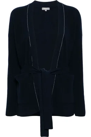 N.PEAL Belted cashmere cardigan