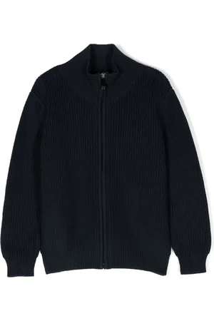 Il gufo Zip-up cotton cardigan