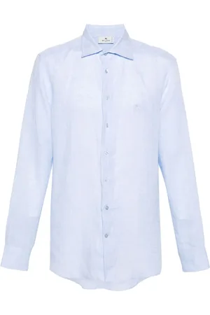 Etro Spread-collar linen shirt