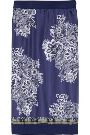 Etro Floral-print midi skirt