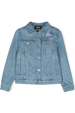 VERSACE Blossom denim jacket