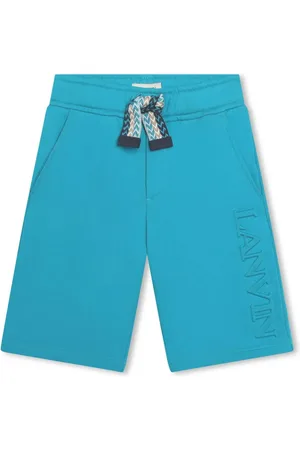 Lanvin Logo-embossed cotton shorts