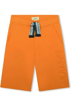 Lanvin Logo-embossed cotton shorts