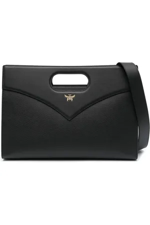 MCM Medium debossed-logo leather bag