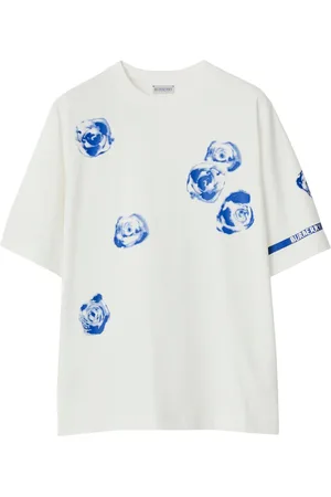 Burberry Rose-print cotton T-shirt