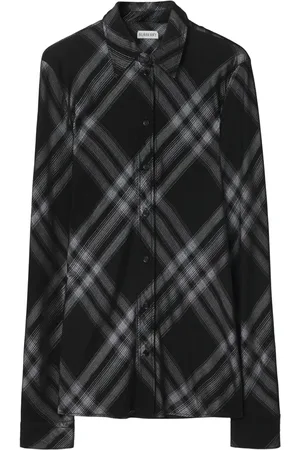 Burberry Check-print long-sleeve shirt