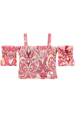 Guess Off-shoulder patterned top