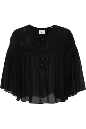 Marant Etoile Axeliana pintuck-detail blouse