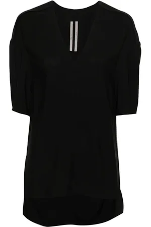 Rick Owens V-neck drop-shoulder blouse