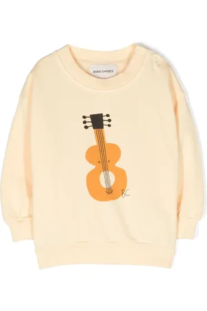 Bobo Choses Guitar-print cotton sweatshirt