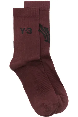 Y-3 X Adidas logo intarsia-knit socks