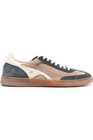 Moma Panelled suede sneakers