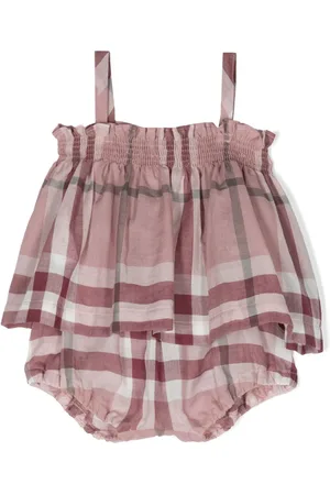 TEDDY & MINOU Checked cotton dress set