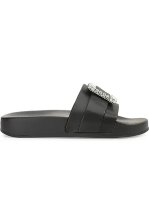 Sergio Rossi Sr Jelly crystal-embellished slides