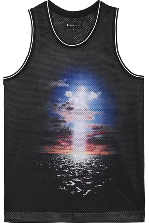 Purple Brand Night Swim mesh tank top