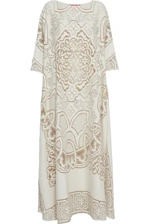 La DoubleJ Muumuu embroidered maxi dress