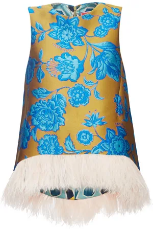 La DoubleJ La Scala floral-jacquard blouse