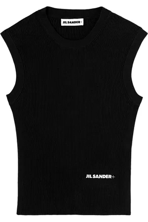 Jil Sander Logo-print cotton vest top