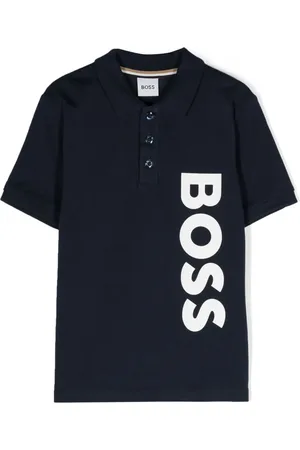 HUGO BOSS Logo-print cotton polo-shirt