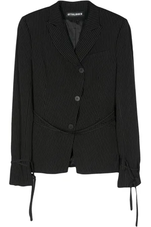 OTTOLINGER Asymmetric pinstripe blazer