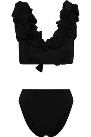 Maygel Coronel Ruffled bikini set