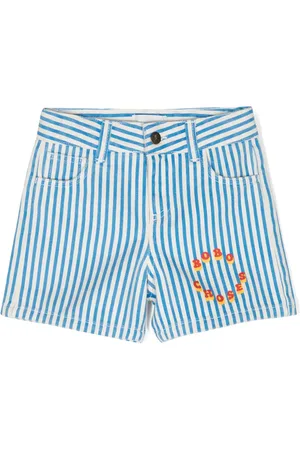 Bobo Choses Circle striped cotton shorts
