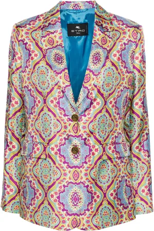 Etro Mandala-print silk blazer