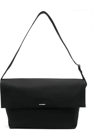 Jil Sander Logo-printed interwoven shoulder bag