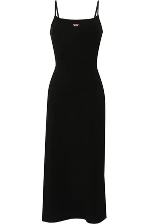 Diesel Logo-patch midi dress