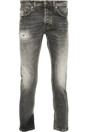 John Richmond Distressed tapered jeans