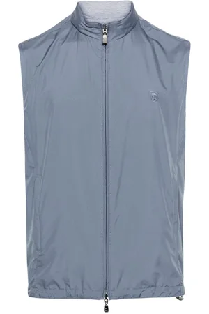 corneliani Reversible embroidered-logo gilet