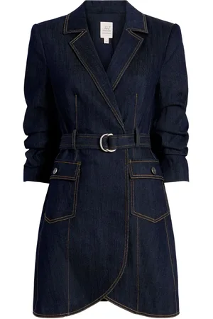 Cinq A Sept Jenessa belted denim minidress