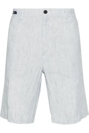 Paul & Shark Striped linen shorts